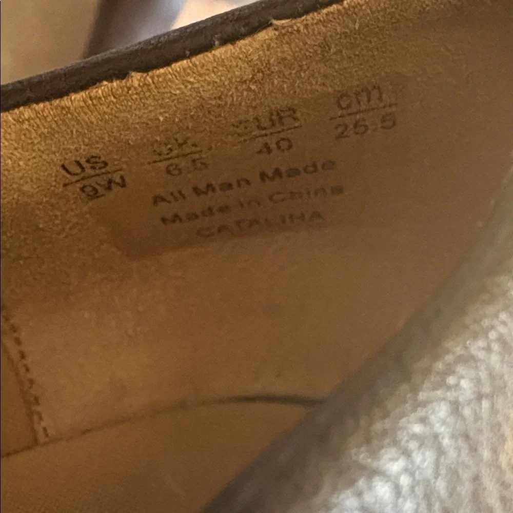 Life Stride Dark Brown Faux Leather “Catalina” Loafers-Size 9W